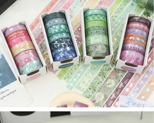 Set de rubans adhésifs Washi papillon fleurs scrapbooking loisirs créatifs fournitures