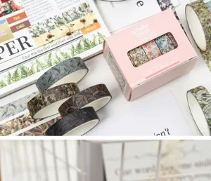 Herfstblaadjes washi tape set decoratieve plakband voordagboek planner scrapbooking knutselen