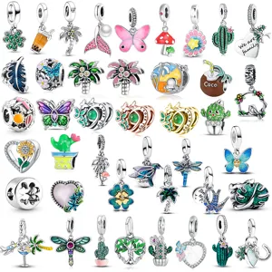 DIY Alloy Crystal Enamel Charm Bead For Bracelet Necklace Fashion Jewelry Accessories For DIY Crafting