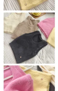 Korean style fuzzy knit vest women soft solid color sleeveless pullover top casual chic tank.