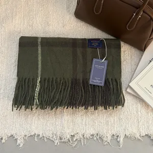 Bufanda de cuadros clásica de invierno para mujer y hombre, chal cálido y cómodo.