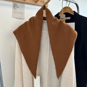 Japanischer Stil Wolle Dreieckschal Winter warmer einfarbiger Nackenschal weicher Kragen