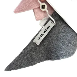 Klassischer Damen Wolle Dreieckschal einfarbig Winter warm Nackenschwärmer Strick Tuch