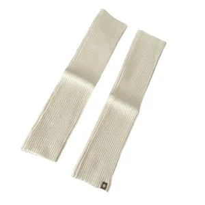 Women winter warm knit leg warmers solid color ribbed long boot socks for fashion outfit.