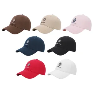 Unisex Embroidered Baseball Cap Acrylic Casual Adjustable Sun Protection Cap For Men Women