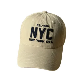Casual oversized letter embroidered soft top baseball cap, comfortable and versatile daily wear.
