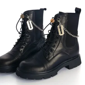 Gothic Punk Style Metal Chain Blade Pendant Shoe Accessories Alloy Shoe Buckle