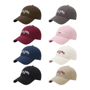 Unisex Acrylic Baseball Cap Casual Solid Color Curved Brim Adjustable Streetwear Hat For Men And Women Outdoor Sun Hat