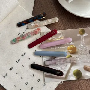 French Style Small Acetate Hair Clip Elegant Resin Barrettes Cute Duckbill Hairpins Minimalist Hair Accessories For Women