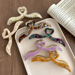 Acetate large hair claw clip for women, stylish irregular design, perfect hair accessory.