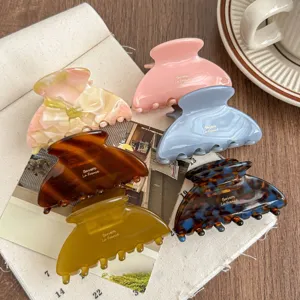 Acetate hair claw clip medium size elegant hair accessory for women daily styling 90s style