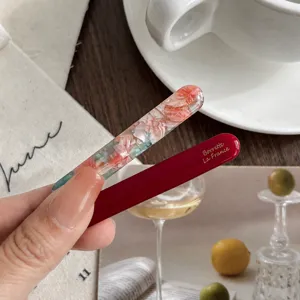 French small hair clip minimalist resin bobby pin elegant duckbill hair accessory for women