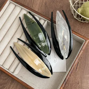 French style elegant acetate hair clip vintage hairpin stylish hair accessories for women