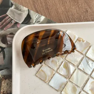 Retro Acetat Haarklammer Schildpatt Haargreifer elegante Haarschmuck Damen neu