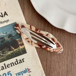Korean retro acetate hair clip snap barrette side bangs hair accessory for women daily wear