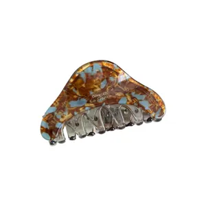 Blue tortoiseshell acetate hair claw clip for women stylish hair styling accessory