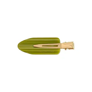 Green acetate hair clip for women elegant side clip stylish hairpin fashion hair accessories