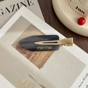 Acetate side hair clip stylish Korean hair accessory for women sweet minimalist daily wear