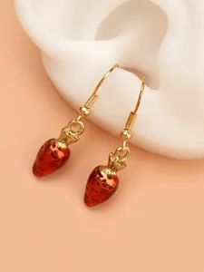Orecchini pendenti carota carini da donna gioielli di frutta dolci accessorio di tendenza