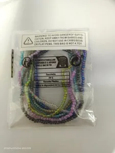 Ensemble de chevillères perles colorées bohème bijoux de pied élastiques multicouches