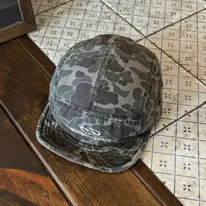 Casquette de baseball vintage camouflage 5 panneaux courte visière streetwear été femme