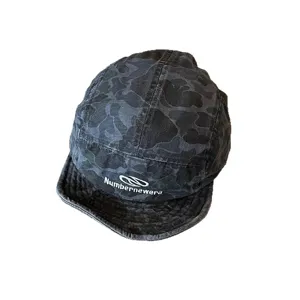 Casquette de baseball rétro camouflage à bord court pour femme été streetwear style tactique