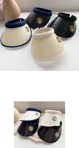 Women empty top sun visor hat summer UV protection wide brim casual sports beach hat