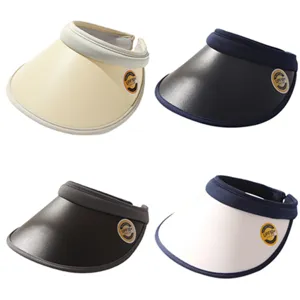 Women Summer Anti UV Sun Visor Hat Empty Top Breathable Outdoor Sports Peak Cap Casual Fashion Sunhat
