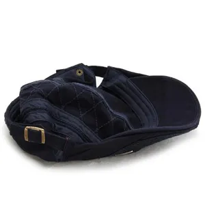 Men's Navy Blue Quilted Newsboy Cap Flat Beret Ivy Driving Hat Classic Casual Hat
