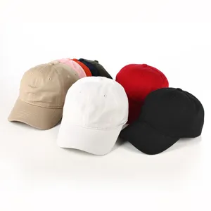 Washed Vintage Plain Baseball Cap Cotton Casual Sun Hat For Men And Women Outdoor Sports Solid Color Dad Hat