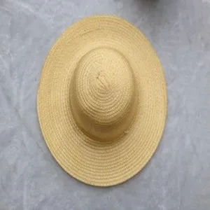 Outdoor Sun Protection Straw Hat Wide Brim Summer Beach Cap Farmer Labor Gardening Hat Lightweight Breathable Sun Hat