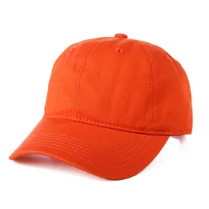Solid color washed vintage baseball cap casual plain duck tongue sun hat for daily wear.