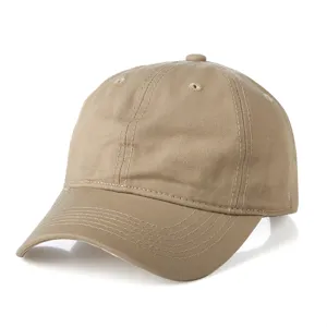 Plain washed cotton baseball cap for men and women casual solid color vintage sun hat detail