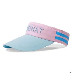 Sombrero de visera de sol deportivo de verano vacío para mujeres y hombres, gorra transpirable.