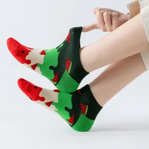 Calzini corti da donna con motivo creativo dopamina calze basse da sneaker vista principale