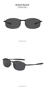 Classic metal polarized sunglasses for men and women, retro design for driving and fishing.