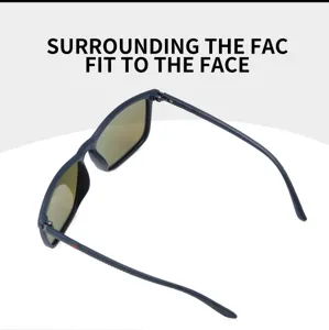 Lunettes de soleil polarisantes vintage peche en plein air protection UV style retro mode