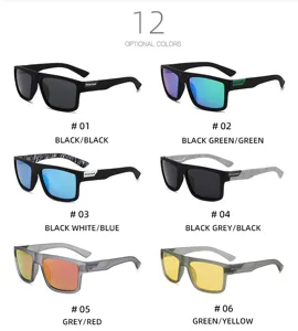 Polarized sunglasses for outdoor driving with UV protection and elastic large frames.