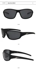 Polarized cycling sports sunglasses square frame tactical outdoor fishing men women sunglasses