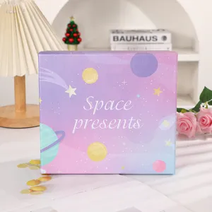 Pink starry sky gift box for birthdays and romantic presents, beautiful design for girls.