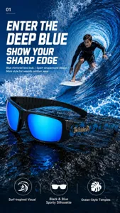 Men polarized sports sunglasses UV400 outdoor fishing surfing cycling glasses blue mirror lens