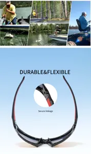 Men polarized fishing sunglasses outdoor sports cycling glasses durable flexible secure linkage