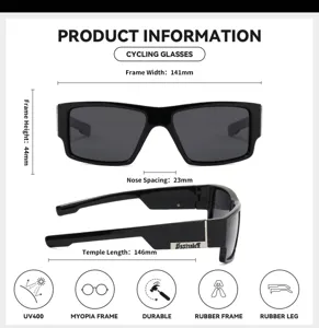 Cycling polarized sunglasses for men sports driving outdoor running UV400 protective shades