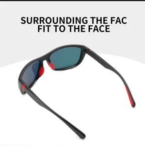 Polarized sports sunglasses for outdoor driving, cycling, and running with UV400 protection.