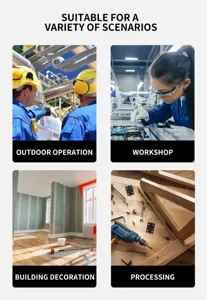 Professionele veiligheidsbril ontworpen voor diverse industriële scenario's zoals buiten en werkplaats.