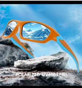 Gafas de sol deportivas polarizadas para hombre, diseño colorido para conducir al aire libre.
