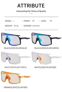 Lunettes de soleil de cyclisme UV400 pour homme et femme sport outdoor monture PC