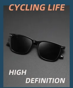 Lunettes de soleil polarisées TR90 pour hommes et femmes, monture rétro pour conduite.
