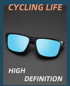polarized cycling sunglasses for men and women sports square frame outdoor fishing eyewear