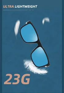 Outdoor polarized sunglasses, lightweight square frame sports cycling fishing eyewear for men and women.